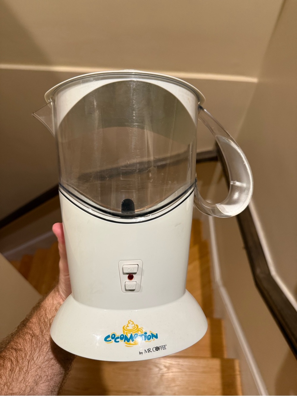 Cocomotion White Electric Milk Frother
